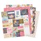 Pink Paislee Double-Sided 12x12" Paper Pad 24/Pkg-Gold Foil, Joyful Notes
